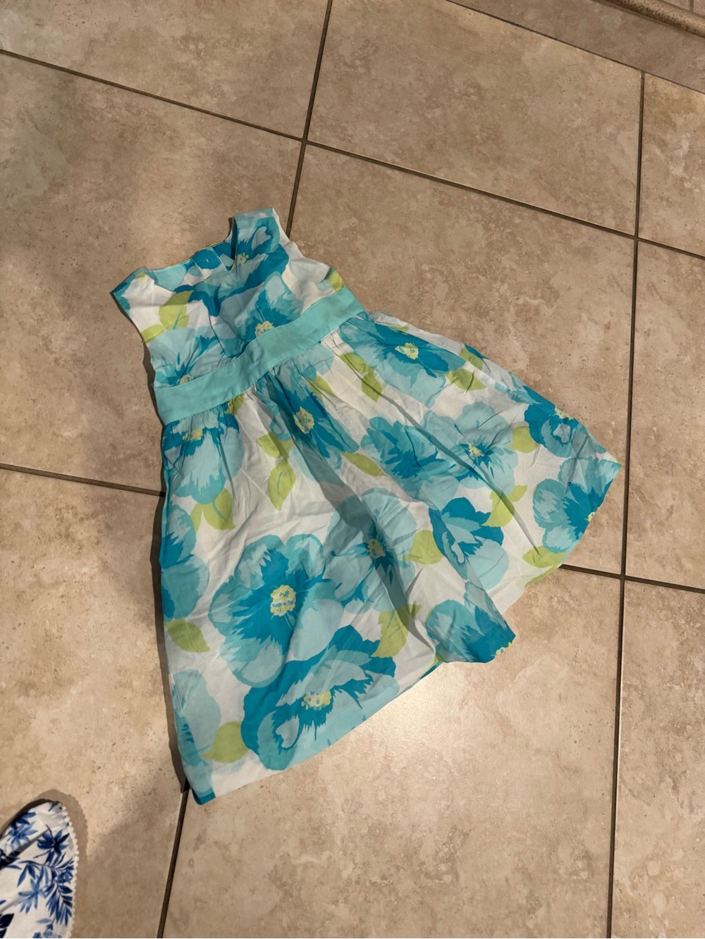 Gymboree Teal Aqua Floral Skirt